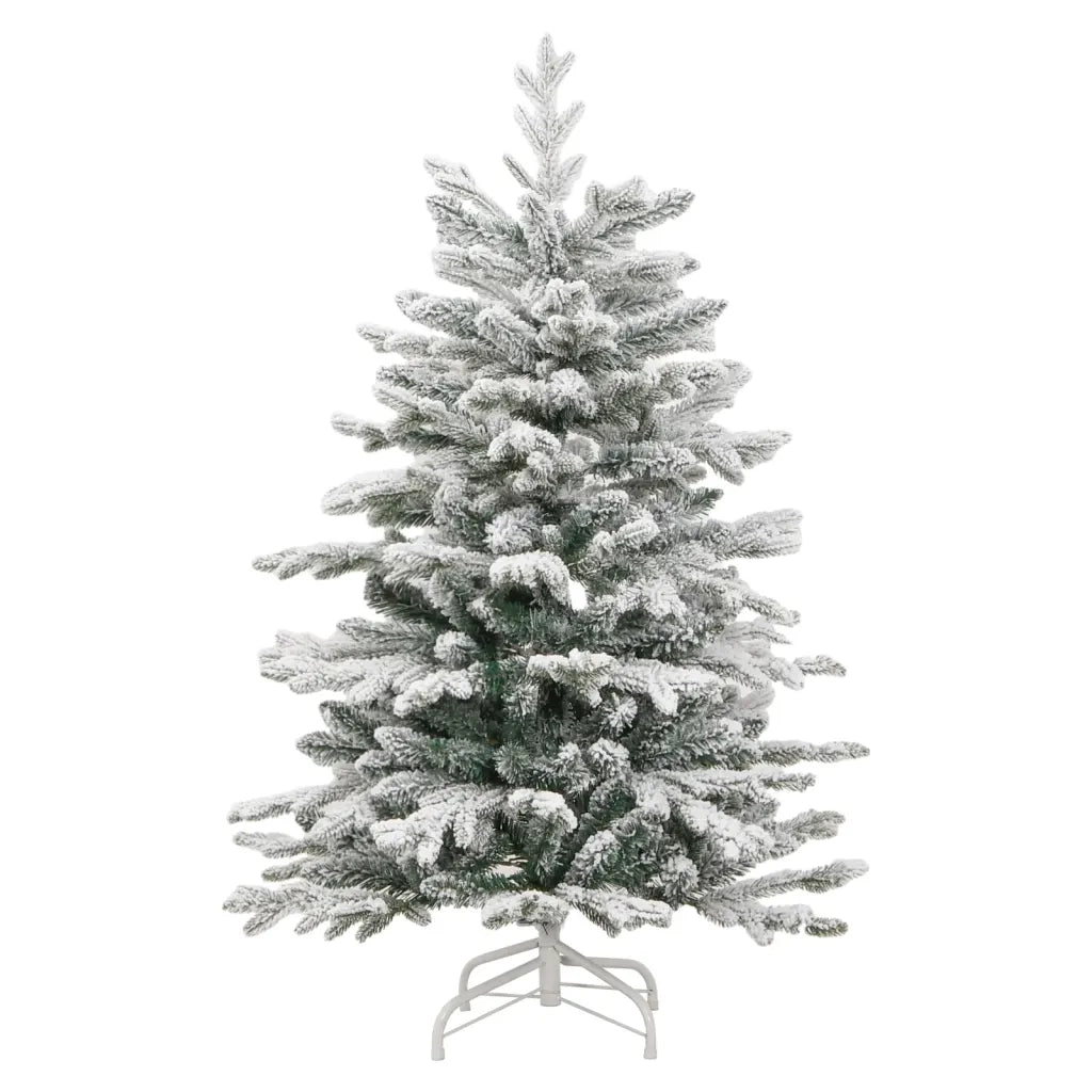Albero Natale Artificiale Incernierato con Neve Fioccata 120 cm 358384