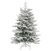 Albero Natale Artificiale Incernierato con Neve Fioccata 120 cm 358384