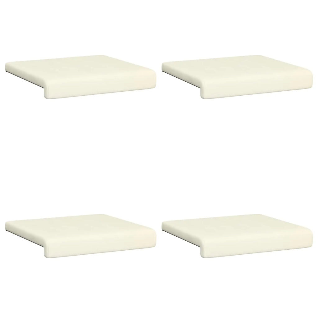 Cuscino per panchina 4 pcs corduroy Crema Profondità 35 cm 42043137