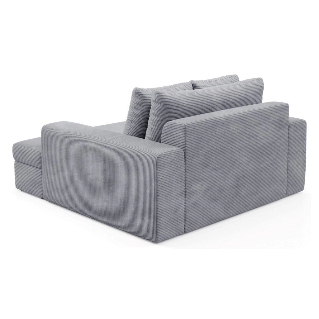 Comazzo, Divano Fisso 2 Posti Cuscini Sfoderabili, 162x167x86h cm Grigio Chiaro