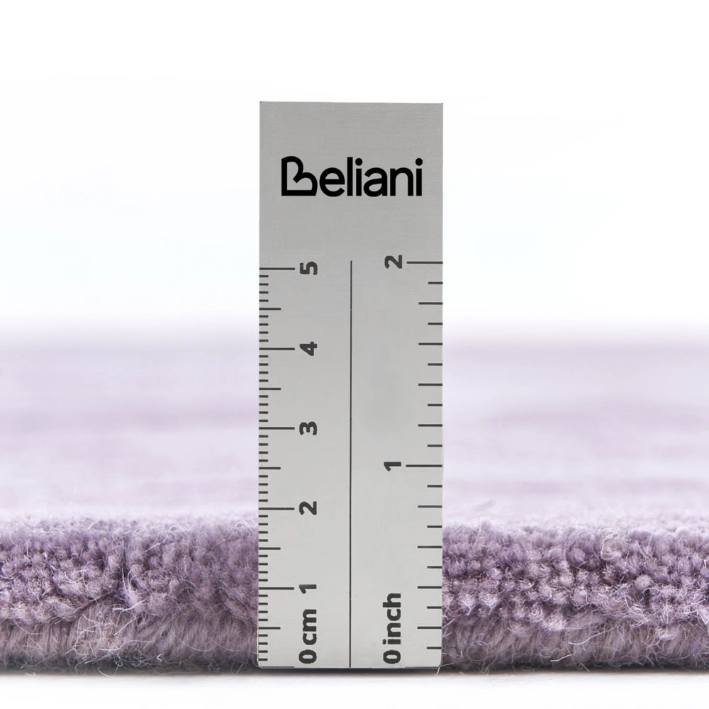 Tappeto stile moderno in viscosa e lana realizzato a mano rettangolare 160 x 230 cm viola