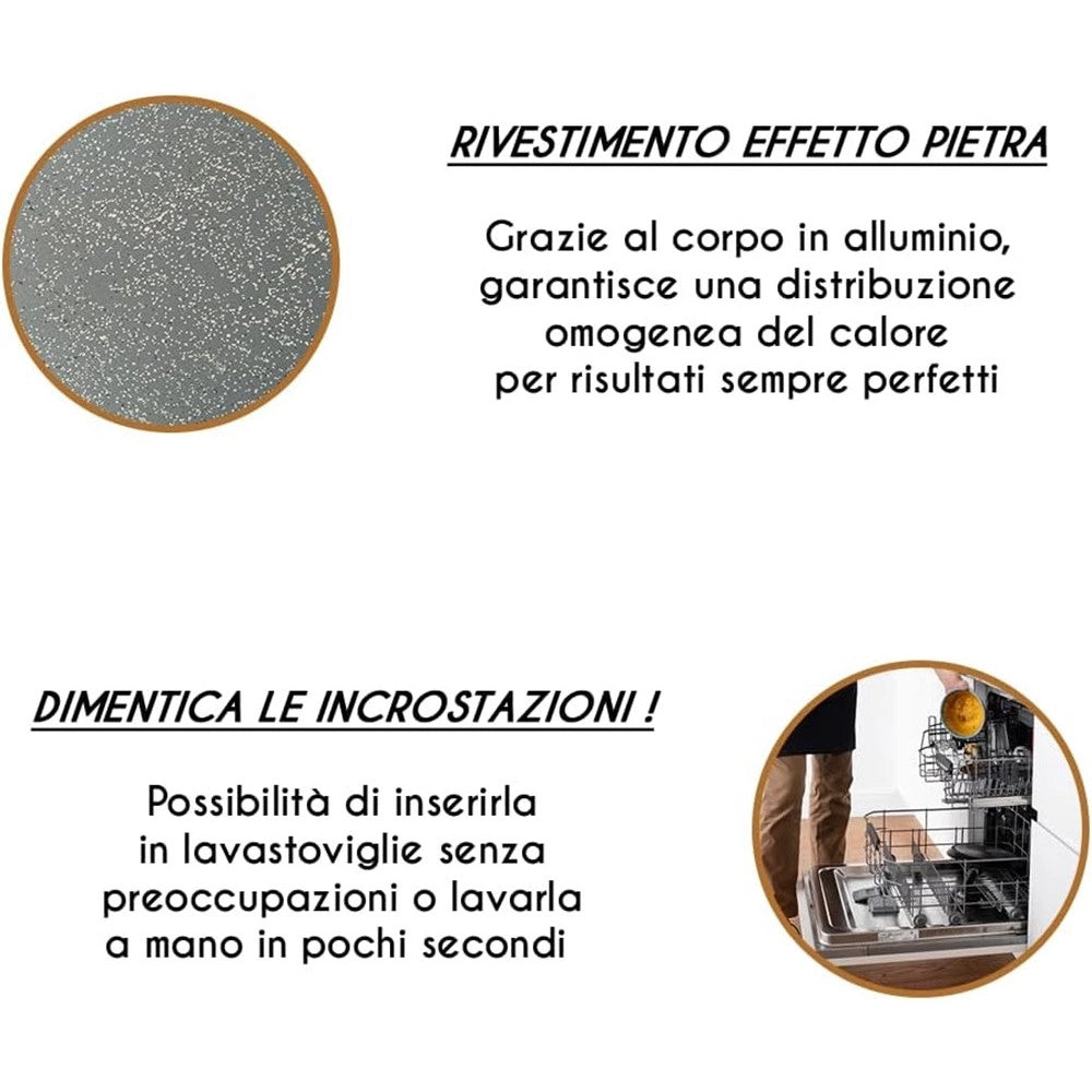 Trade Shop - Teglia Rotonda Forma Torta Alta 20cm Per Friggitrice Ad Aria Forno Antiaderente 054088 -
