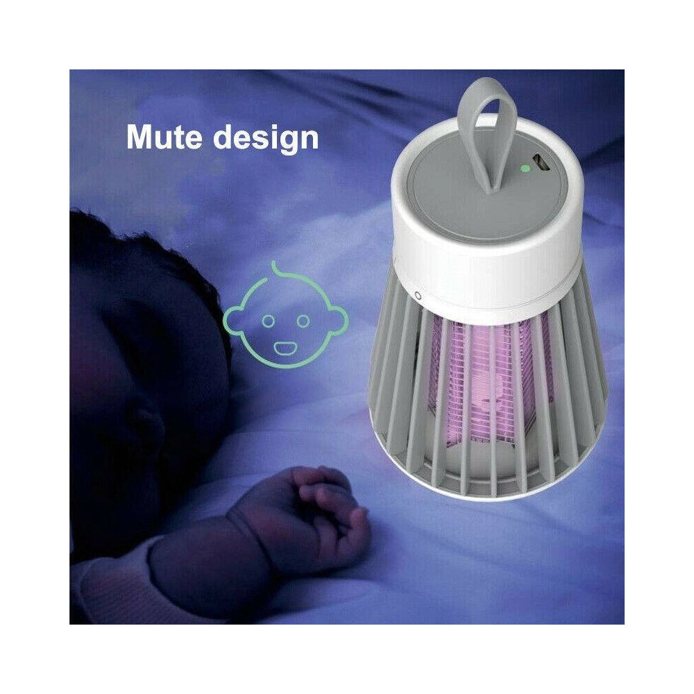Trade Shop - Zanzariera Elettrica Led Repellente Da Campeggio Anti Zanzare Con Filo Usb -