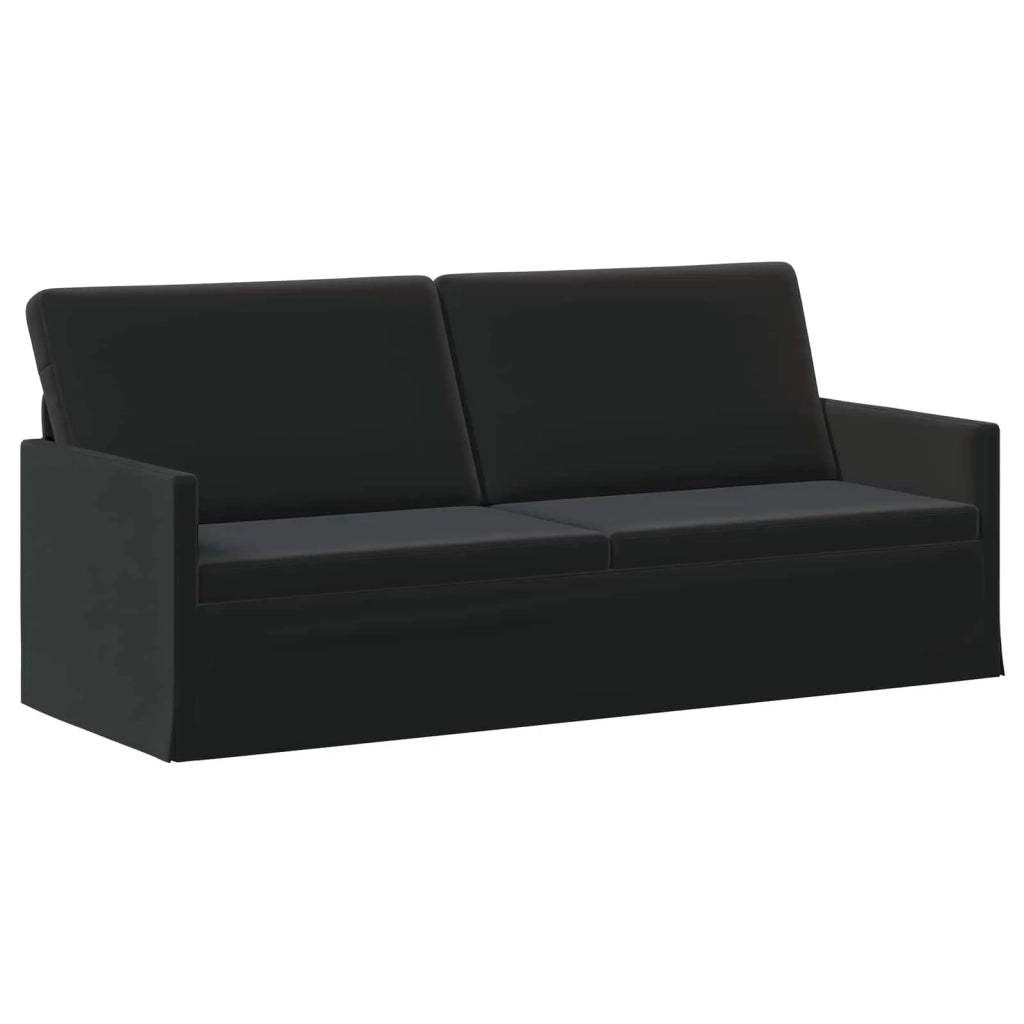 Set di divani 2 pcs Nero Velluto (V) 3433222