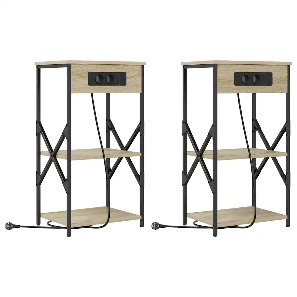 Armadio da Notte 2 pcs Rovere Sonoma 41 x 31 x 76 cm 859528