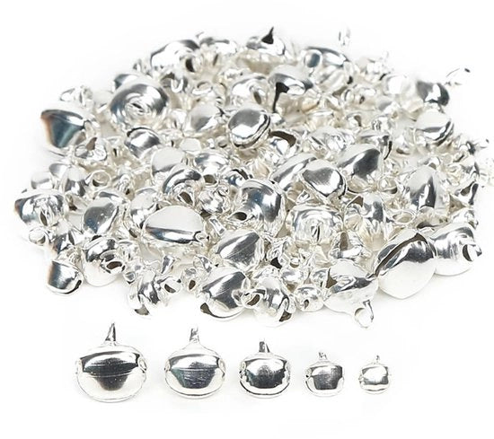 200 pezzi di piccoli campanelli mini campanelli a goccia per attività manuali campanelli metallici di rame sonori campanelli per DIY per decorazioni natalizie campanelli per decorazioni di matrimonio accessori per gioielli