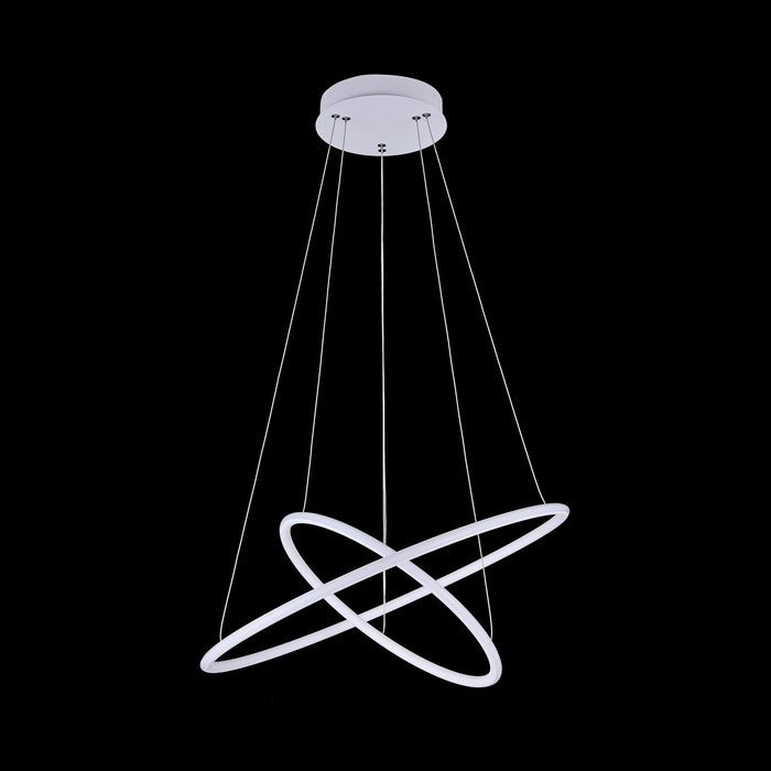 Lampada pendente Modern in Metallo Nola Bianco