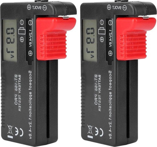 Verificatore di Capacità Batteria - Verificatore di Tensione Batteria - 2 pezzi - Strumento di Test Batteria