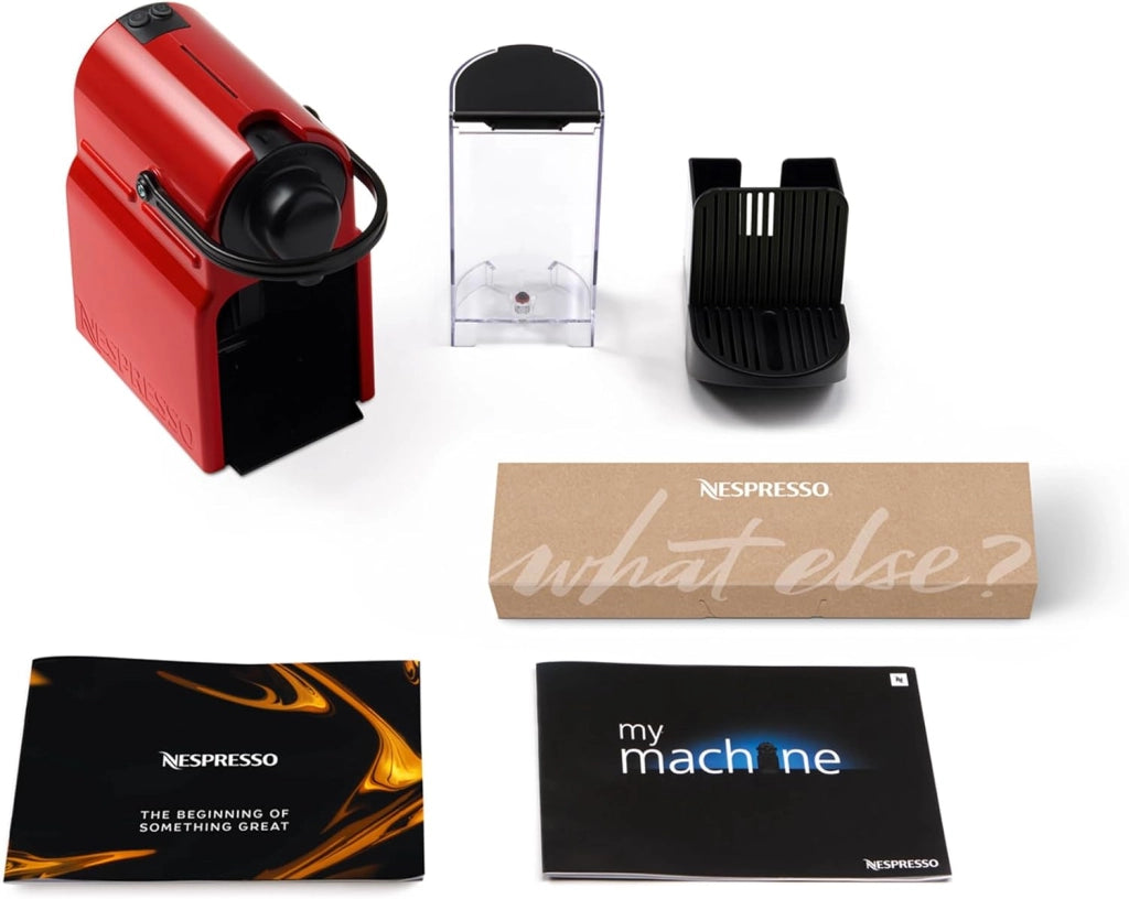 Krups Nespresso Inissia red, Macchina da caffè, Macchina per caffè espresso con capsule, Automatico compatto, Pressione 19 bar YY1531FD