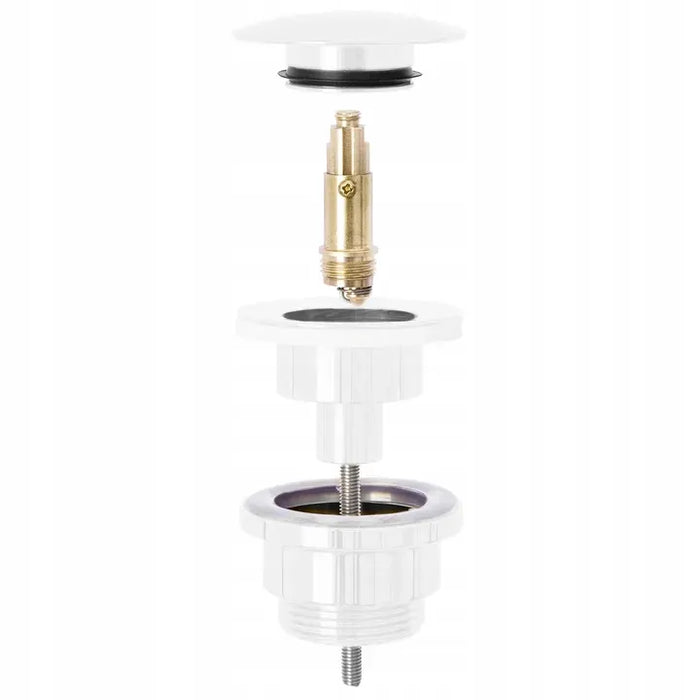 Tappo Per Lavabo Universale Klik-klak Rea White Mat