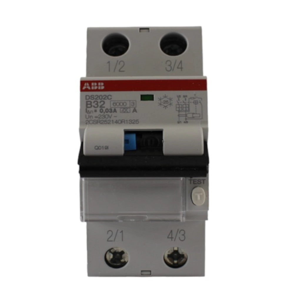 Interruttore magnetotermico differenziale 6KA classe A 32A curva B ABB