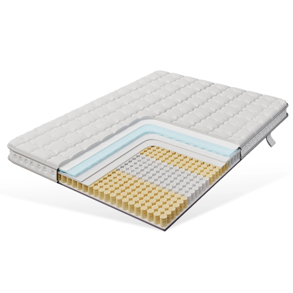 Materasso ibrido a molle insacchettate bianco 140x200 cm