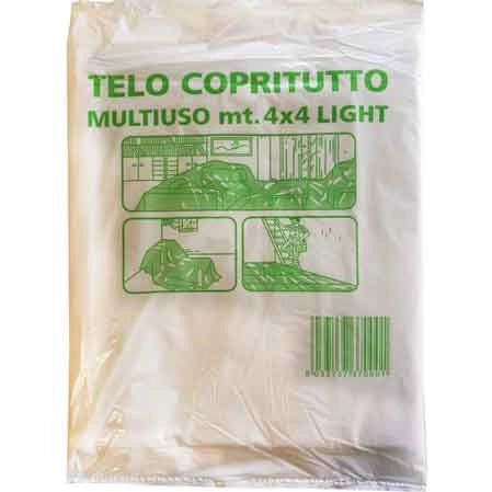 TELO COPRITUTTO LEGGERO 4x4 mt - 100 pezzi