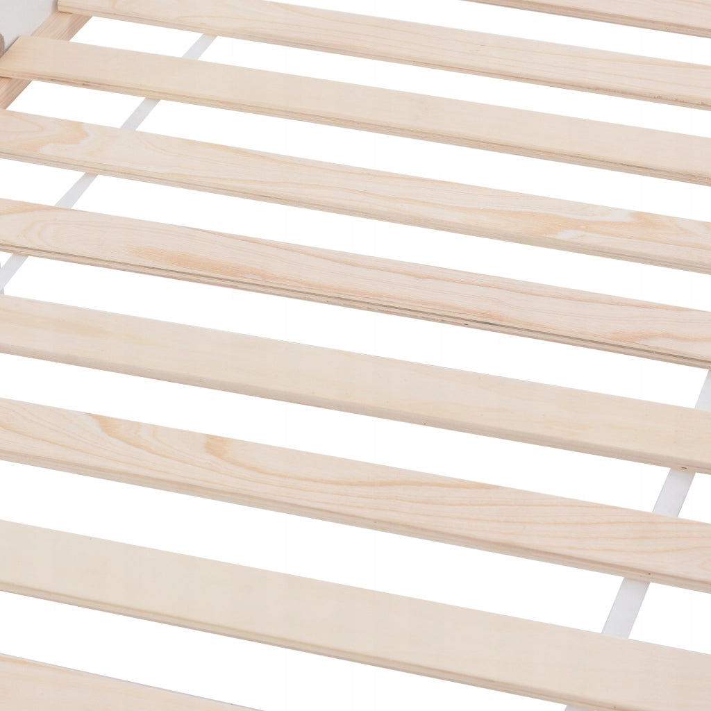 Letto singolo 90x200 bianco con scaffale - Xylo