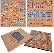 Punaises Decorative 291 pezzi Bandiera Nazionale - Spillini per Prikbord - Spillini Metallici - DIY Creativo - Incluso Scatola di Conservazione trasparente - Spillini per Prikbord