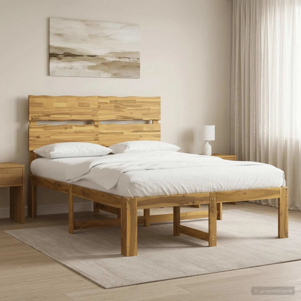 Letto matrimoniale con testiera ROSTOCK Bianco 120 x 190 cm 3405475