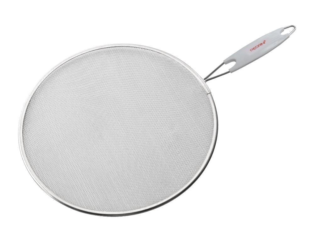 Paraschizzi rete alluminio c manico 29 cm pedrini