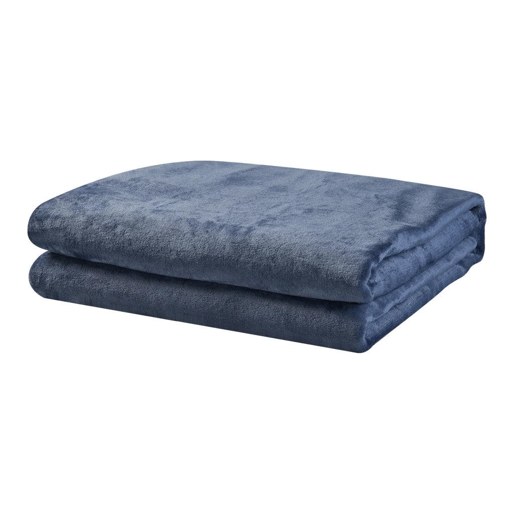 Coperta elettrica riscaldata 120 watt camera da letto 180 x 130 cm azzurro 03_0009328