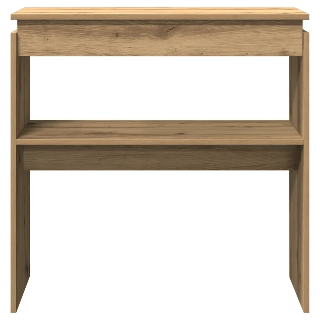 Tavolo Consolle Rovere Artigianale 80x30x80 cm in Truciolato 856625