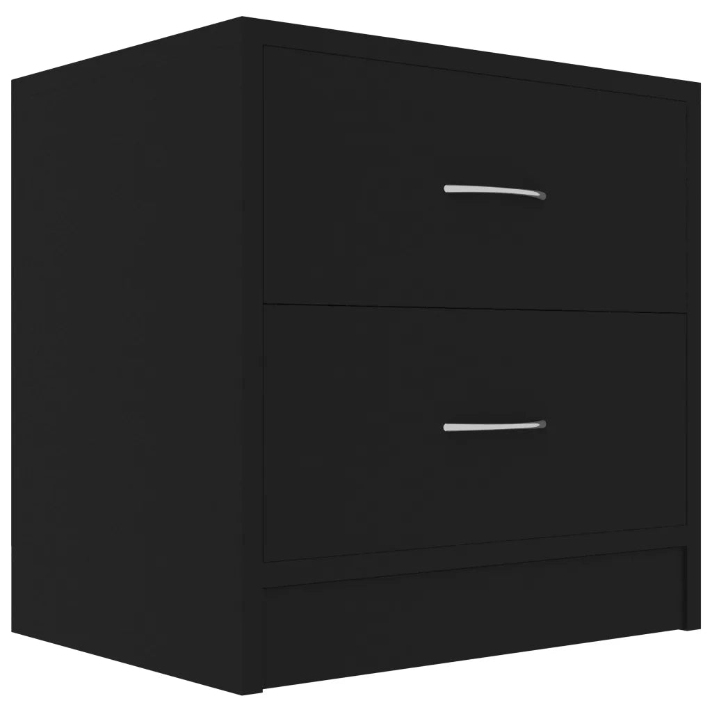Comodino Nero 40x30x40 cm in Truciolato cod mxl 30570