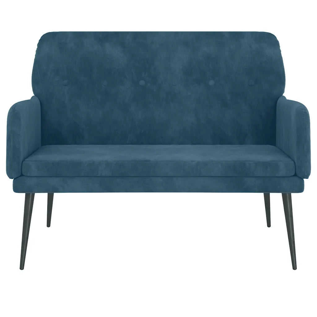 Panca Blu 108x79x79 cm in Velluto CFW4650562