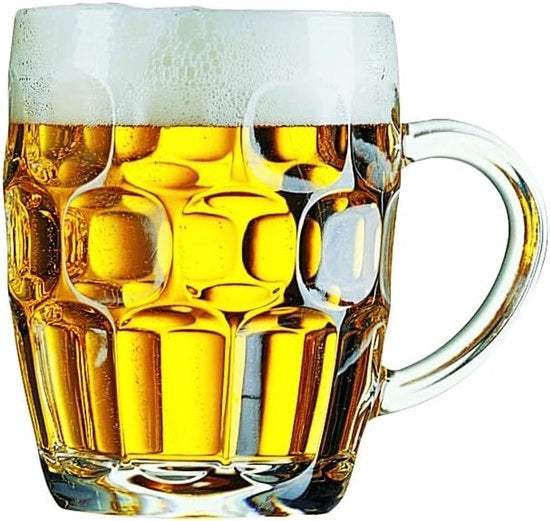 Bicchierino da birra 570 ml - vetro trasparente - 1 pezzo - 9,8 x 9,8 x 12,4 cm