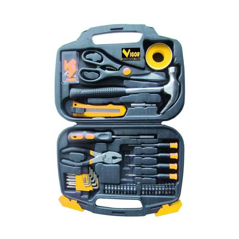 Set Utensili Valigia Vigor Art. Vau-V124 Pezzi 124