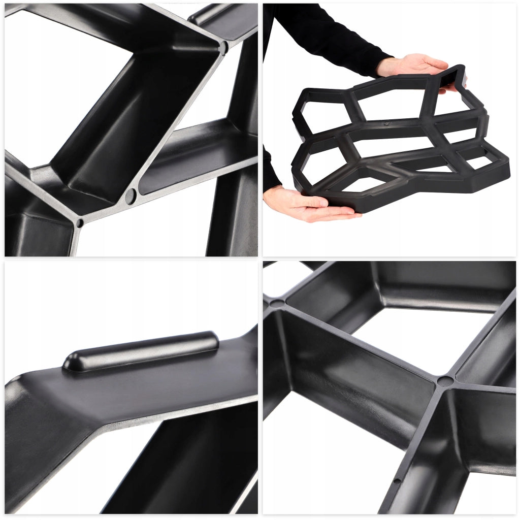 KADAX - Forma per pavimentazione, calcestruzzo, pietra, elementi decorativi a testa di gatto, matrice solida 42x43cm
