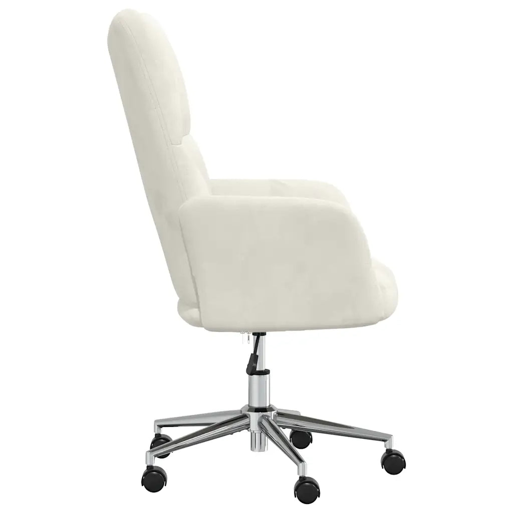 Sedia Relax Bianco Crema Velluto 328170