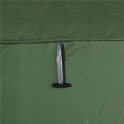TENDA DOCCIA DA CAMPEGGIO E SPIAGGIA CON PORTA A CERNIERA E BORSA DI TRASPORTO 126X124X189 CM VERDE SCURO