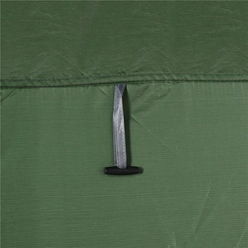 TENDA DOCCIA DA CAMPEGGIO E SPIAGGIA CON PORTA A CERNIERA E BORSA DI TRASPORTO 126X124X189 CM VERDE SCURO