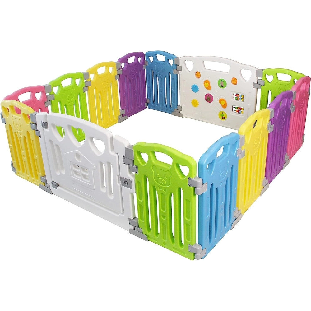 Trade Shop - Box Per Bambini Protezione Barriera Di Sicurezza Recinto Giochi 150x150x60 Cm -