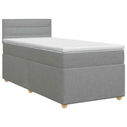 Letto box spring con materasso Grigio Chiaro 80 x 200 cm 3450818