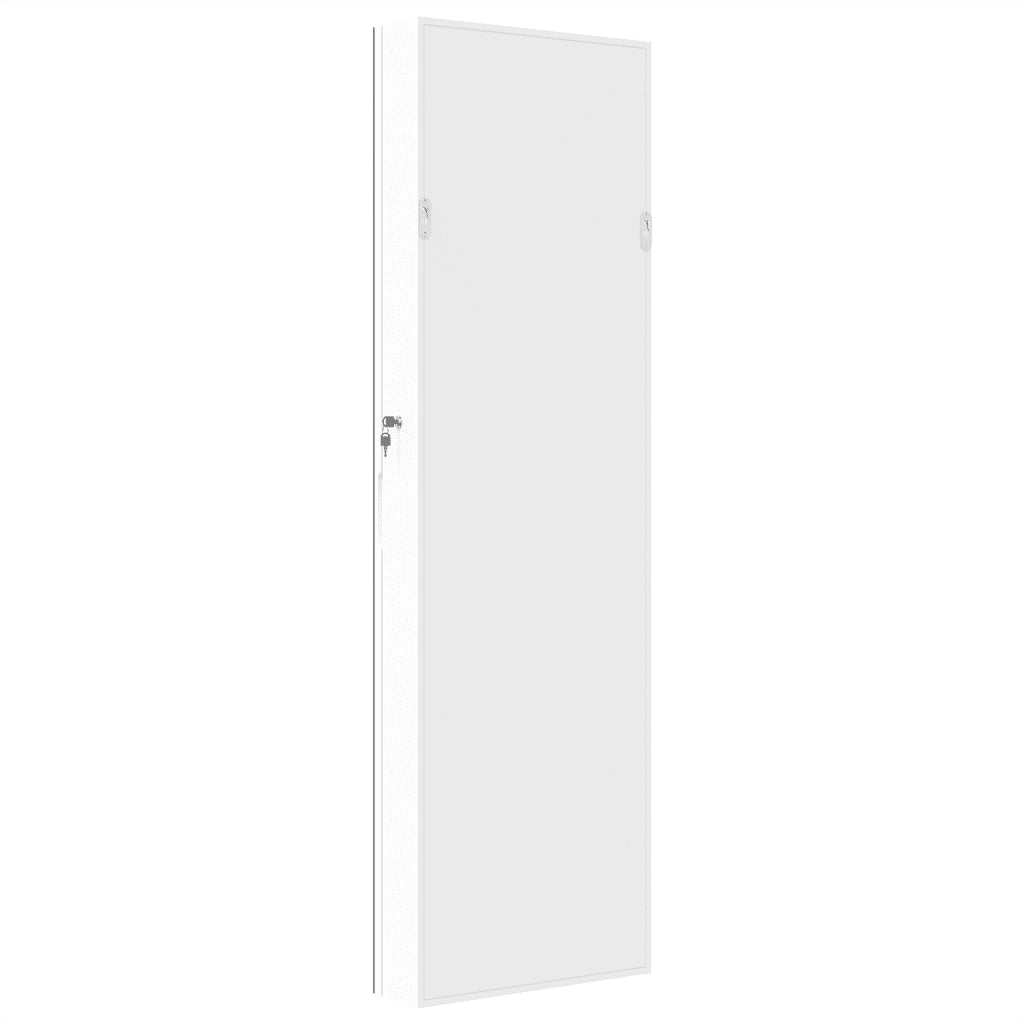 Armadio Portagioie a Specchio con Luci LED a Parete Bianco 353253