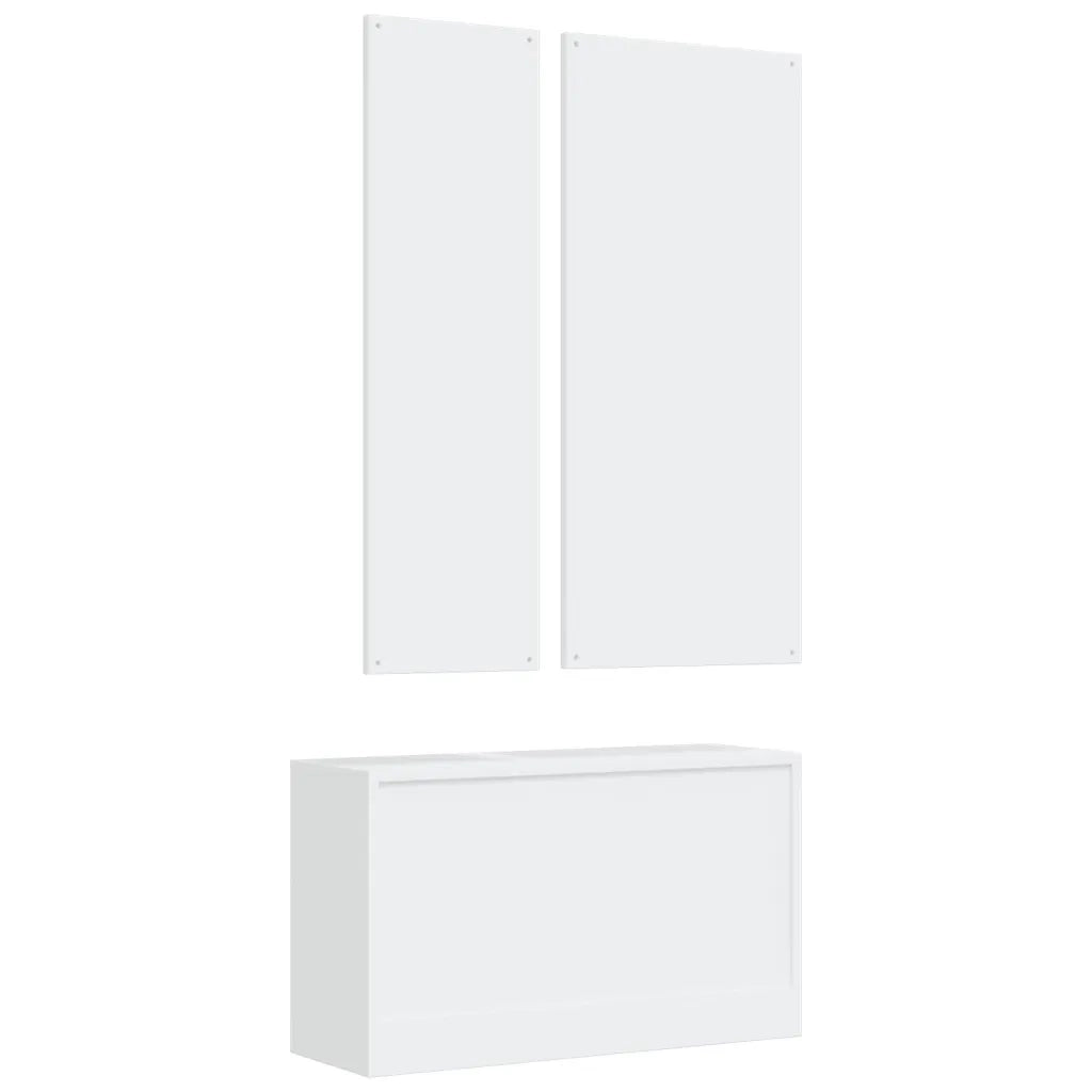 Set Scarpiere 3 in 1 Bianco in Legno Multistrato