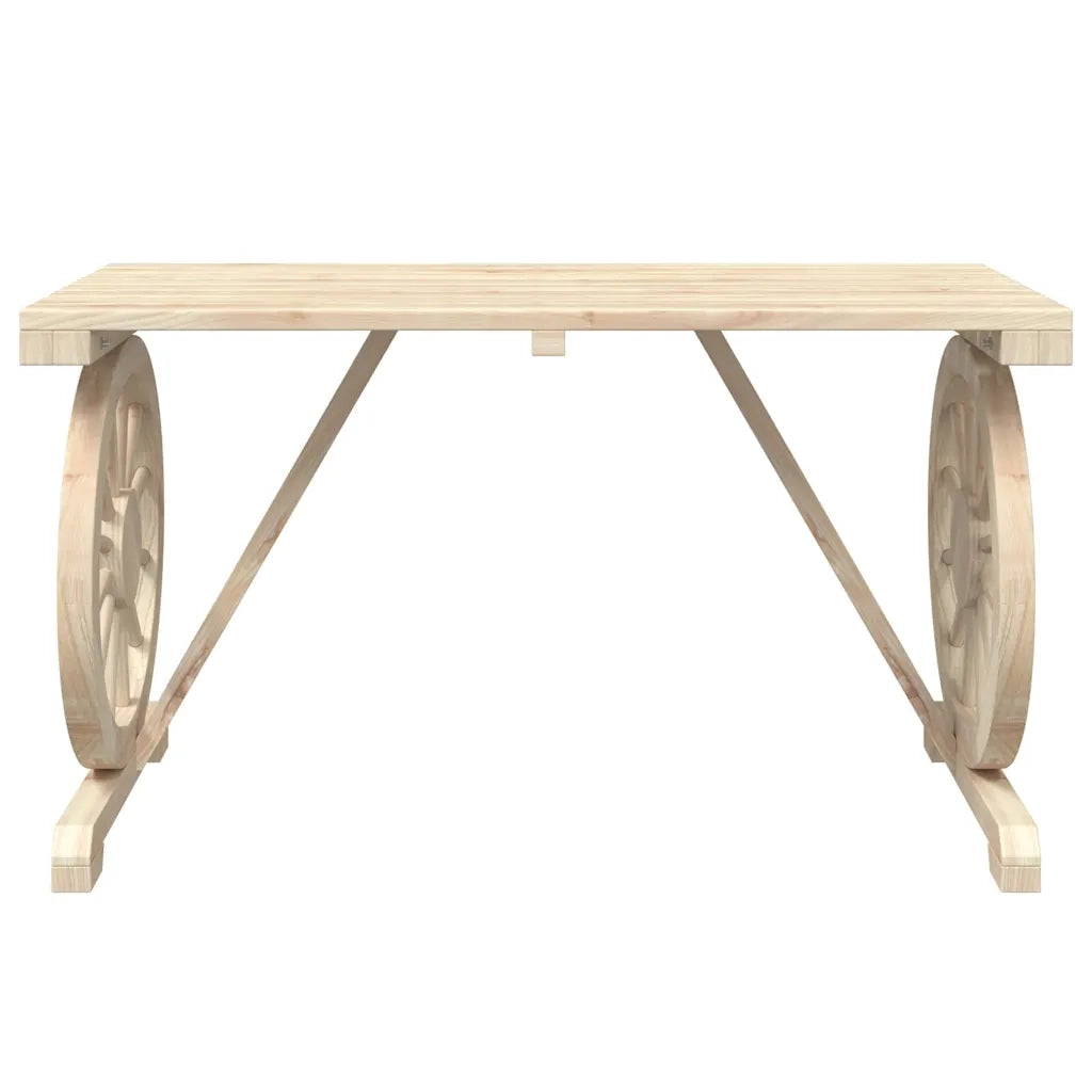 Set da Pranzo da Giardino 3 pz in Legno Massello di Abete