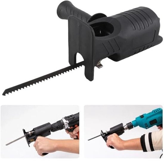 Accessori di conversione per sega a mano - Adatto per metallo e legno - Trasforma la tua macchina da forare in una sega -...