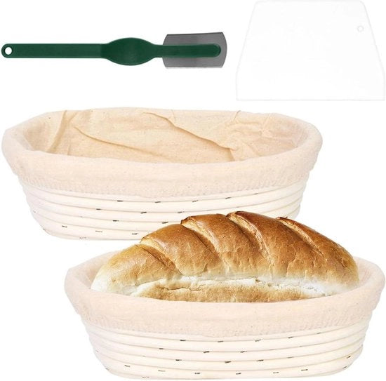 Banneton a forma rotonda - Mandolina naturale di rattan per pane lievitato