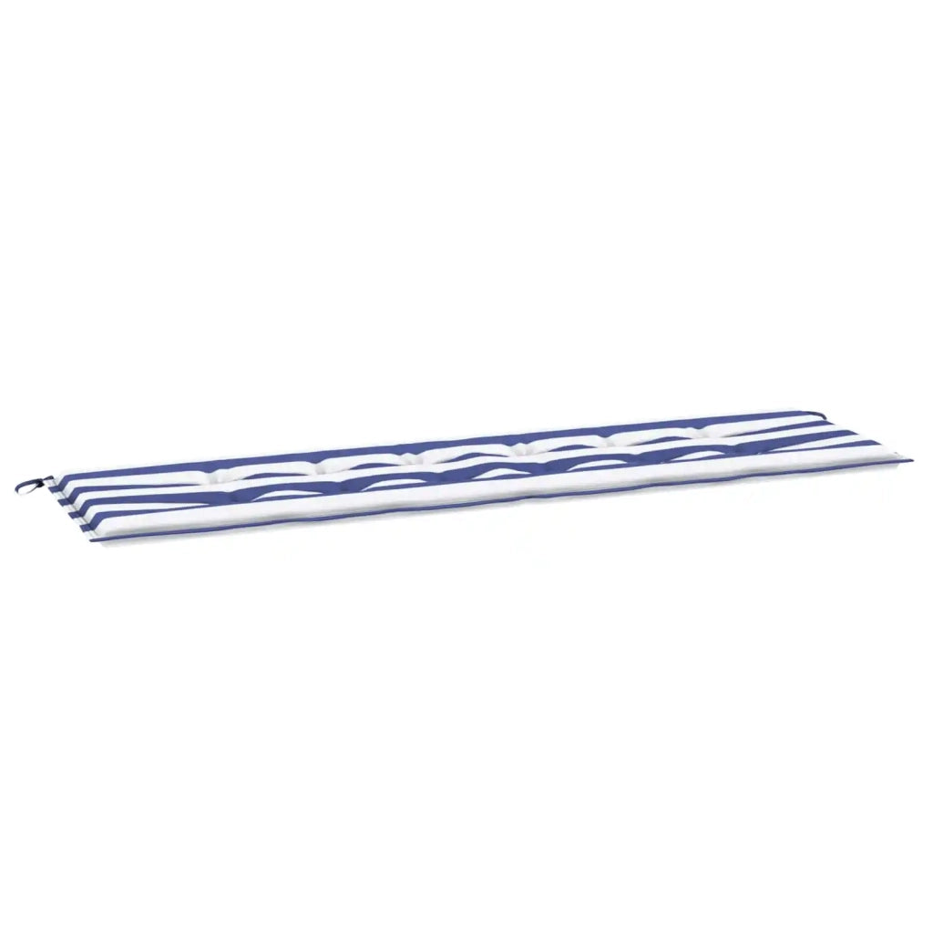 Cuscino per Panchina Tessuto Oxford Quadro Nero 150 x 50 x 3 cm 361179