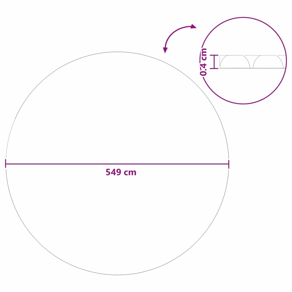 Copertura Solare per Piscina di Alta Qualit¨¤ ? 549 cm 200 ¦Ìm CFW6882746