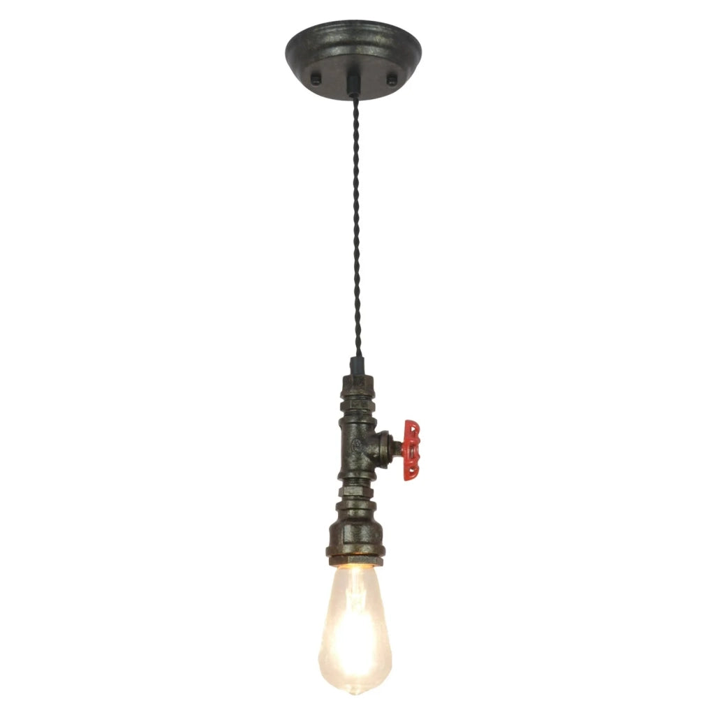 LÚZETE - LAMPADA A SOSPENSIONE 1 LUCE RUGGINE ANTICO E27