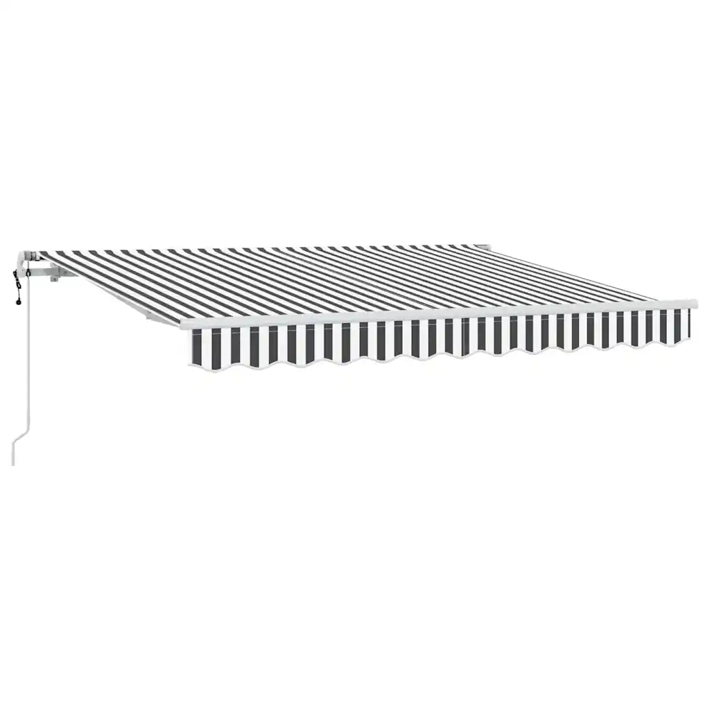 Tenda retrattile-Tenda parasole per balcone Antracite 350 x 200 cm Tessuto 349521