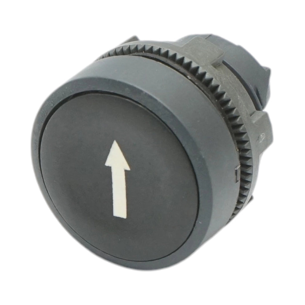 Testa del pulsante di controllo nera, freccia verso il basso Ø 22mm ZBE Breckner Germany