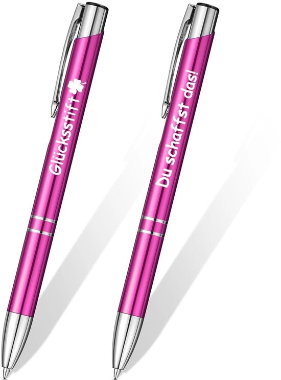 Dritto e Ritornello - 2 Pezzi - Metallico - Stilografica a Sfere - Dritto e Ritornello - 14 cm - Rosa