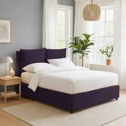 Todmorden, Letto Singolo Sfoderabile Made in Italy, Viola