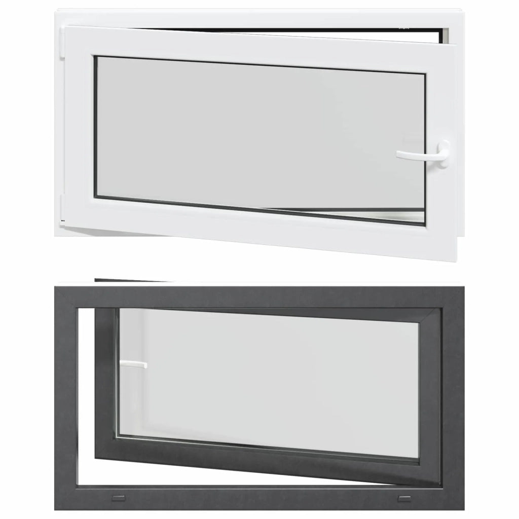 Finestra per Soffitta RISOR 110 x 50 cm PVC e Vetro Antracite CFW6504951