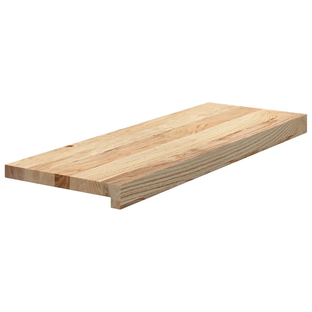 Gradini 8 pz | Tappetini per scale autoadesivi 70x30x2 cm in Rovere Massello Non Trattato