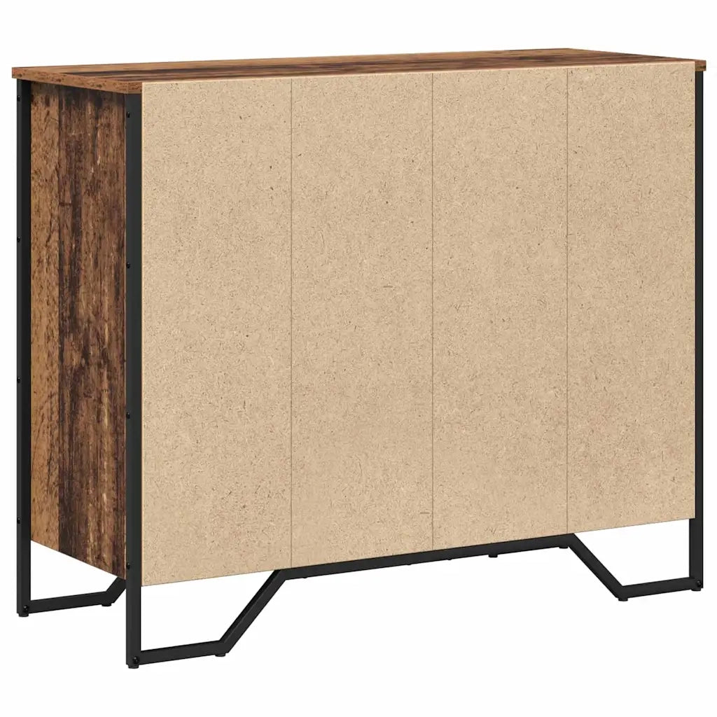 Cassettiera 2 pz Legno vecchio 91 x 35,5 x 74,5 cm CFW7543952