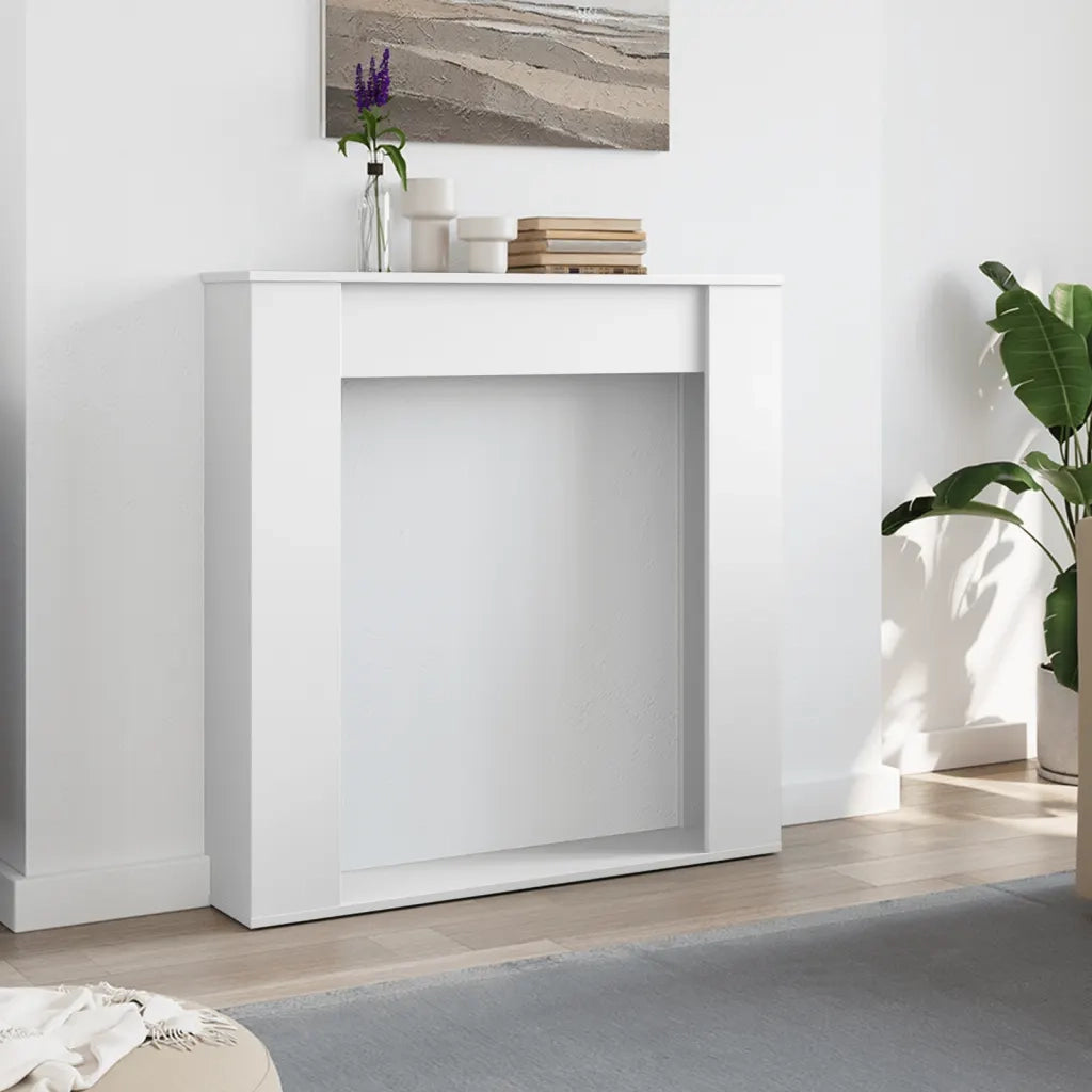 Cornice per Camino Bianca 100x20x100 cm in Truciolato CFW5191768