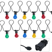 Catena 10 LED E27 Multicolor 24V 220V 5 metri